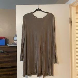 NWT Sport The Kooples Long Sleeve Dress in Light Brown